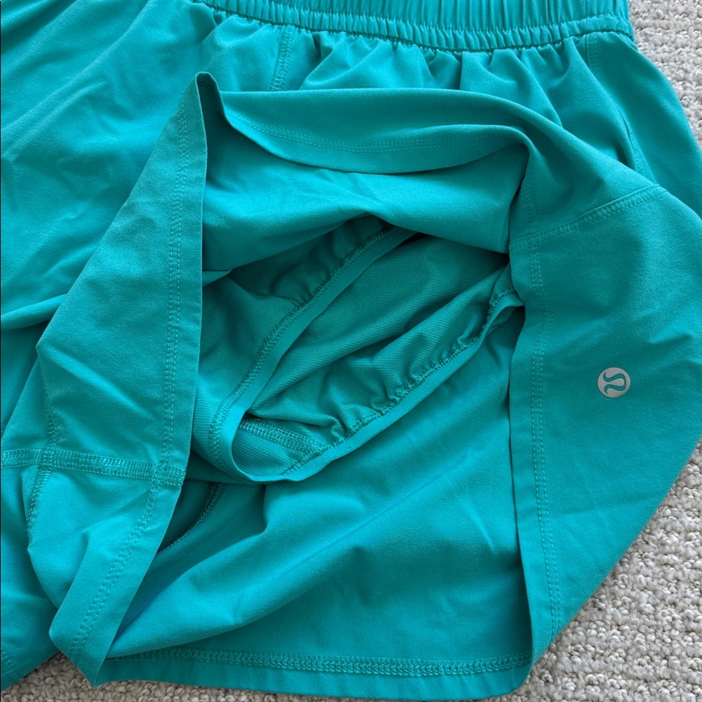 lululemon Women's Teal Shorts - Picture 4 of 4